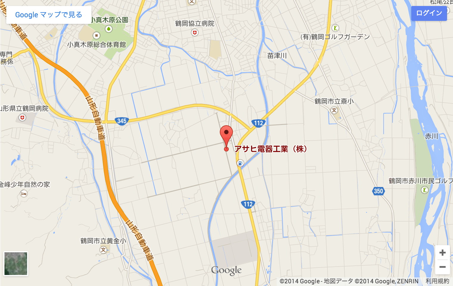 アサヒ電器工業株式會社 地図
